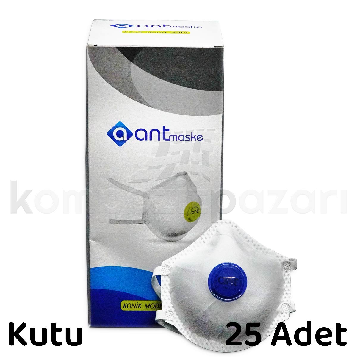 Konik Toz Maskesi ANT FFP2 Kutu (25 Adet Maske) - KDV Dahil