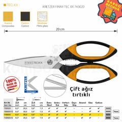 Aramid Makası 20 cm Sivri Gagalı - 743020