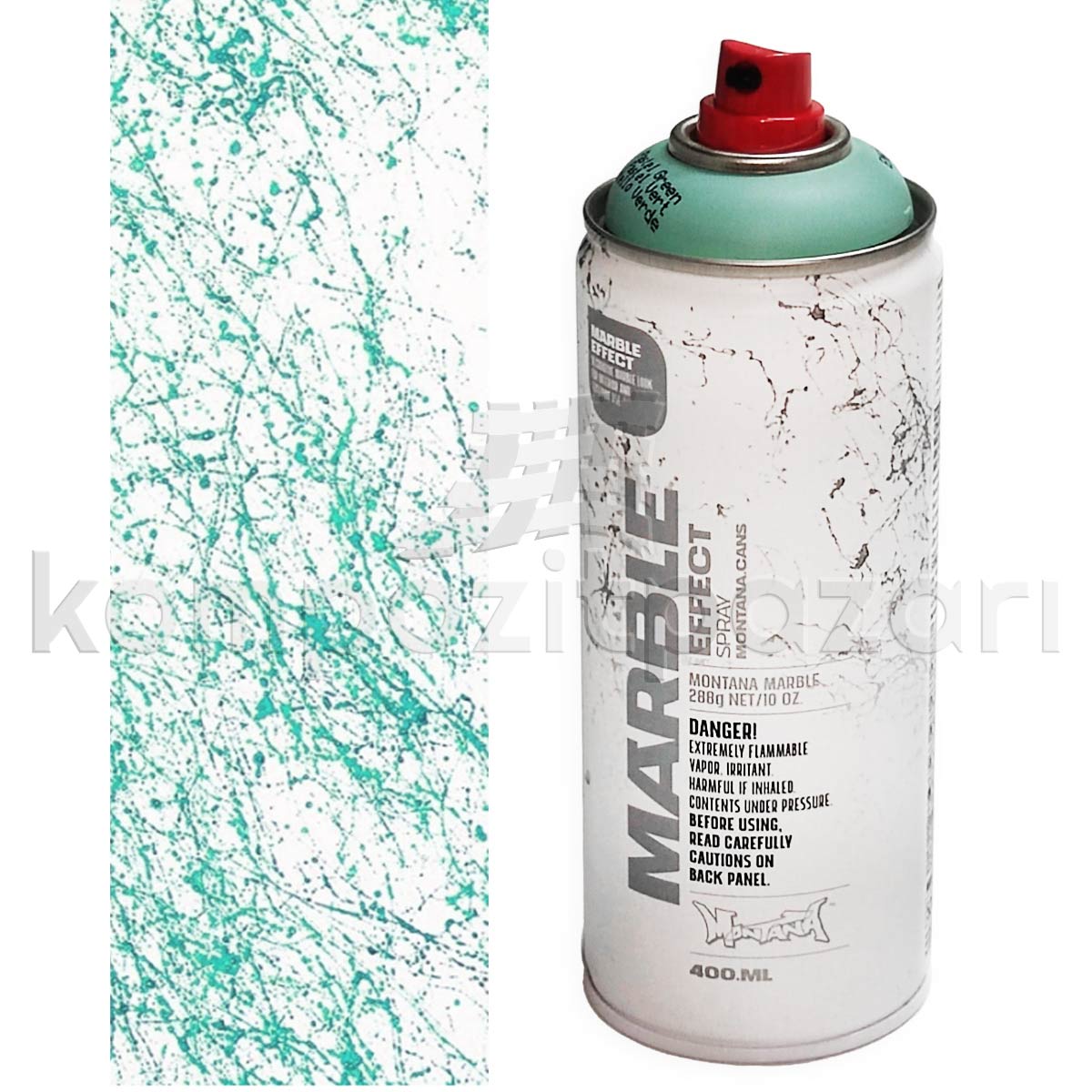 Montana Mermer Efekti Sprey Boya 400 ml - Pastel Yeşil