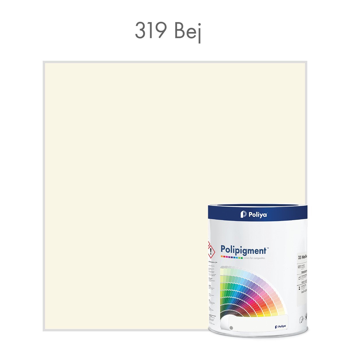 Açık Renk Pigment Pasta Polipigment 319 Bej - Net 1 kg - KDV Dahil