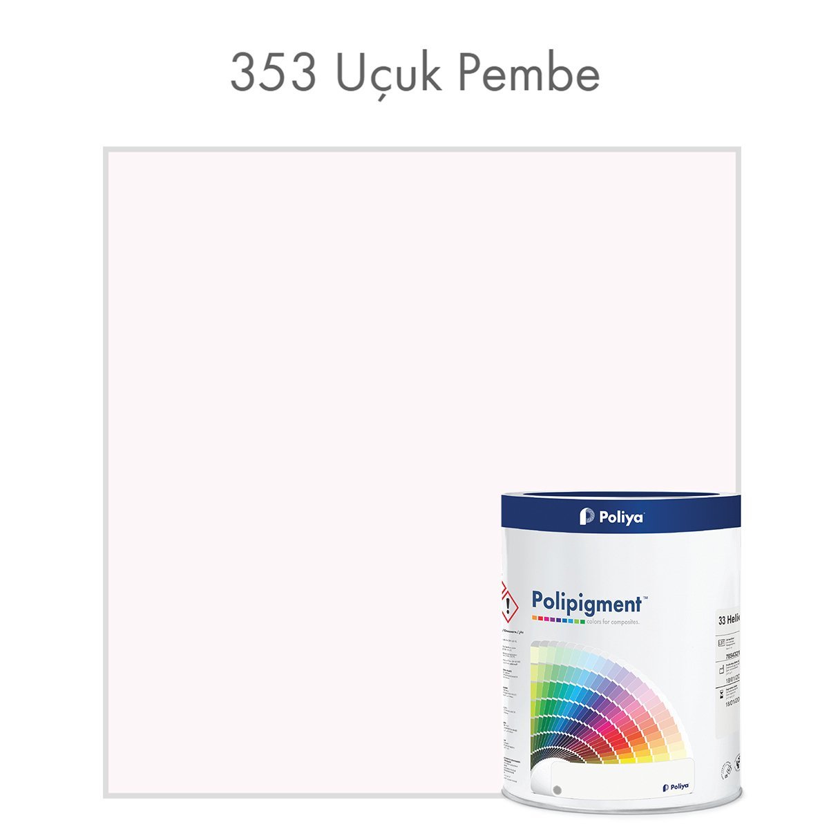 Açık Renk Pigment Pasta Polipigment 353 Uçuk Pembe - Net 1 kg - KDV Dahil