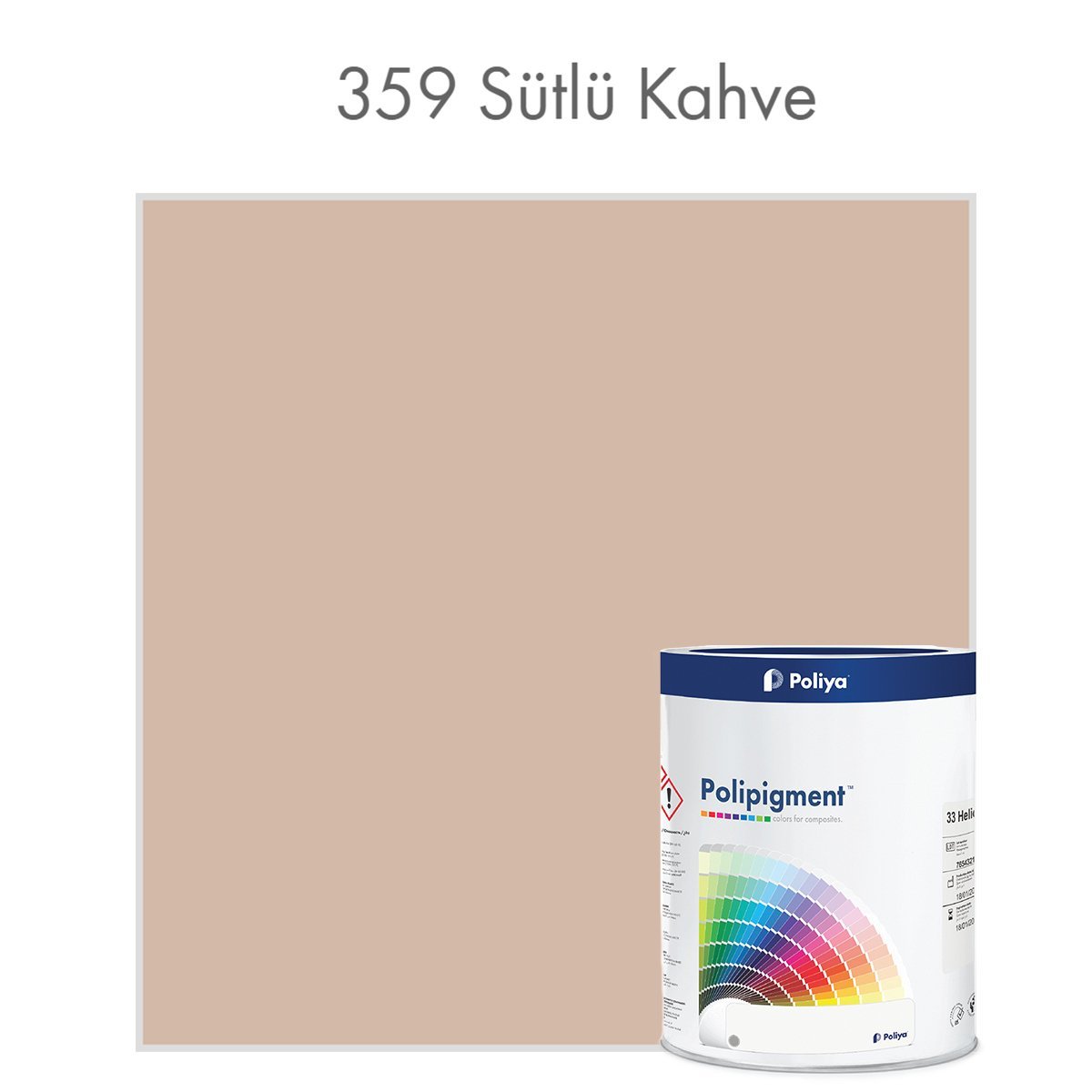 Açık Renk Pigment Pasta Polipigment 359 Sütlü Kahve - Net 1 kg - KDV Dahil