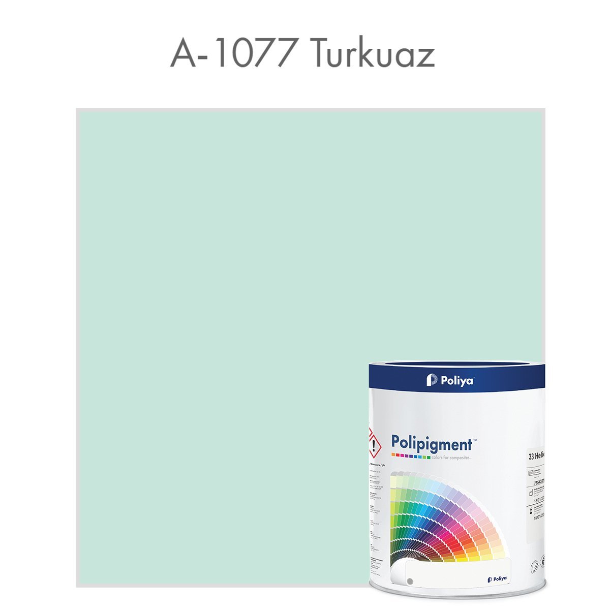 Açık Renk Pigment Pasta Polipigment A-1077 Turkuaz - Net 1 kg - KDV Dahil