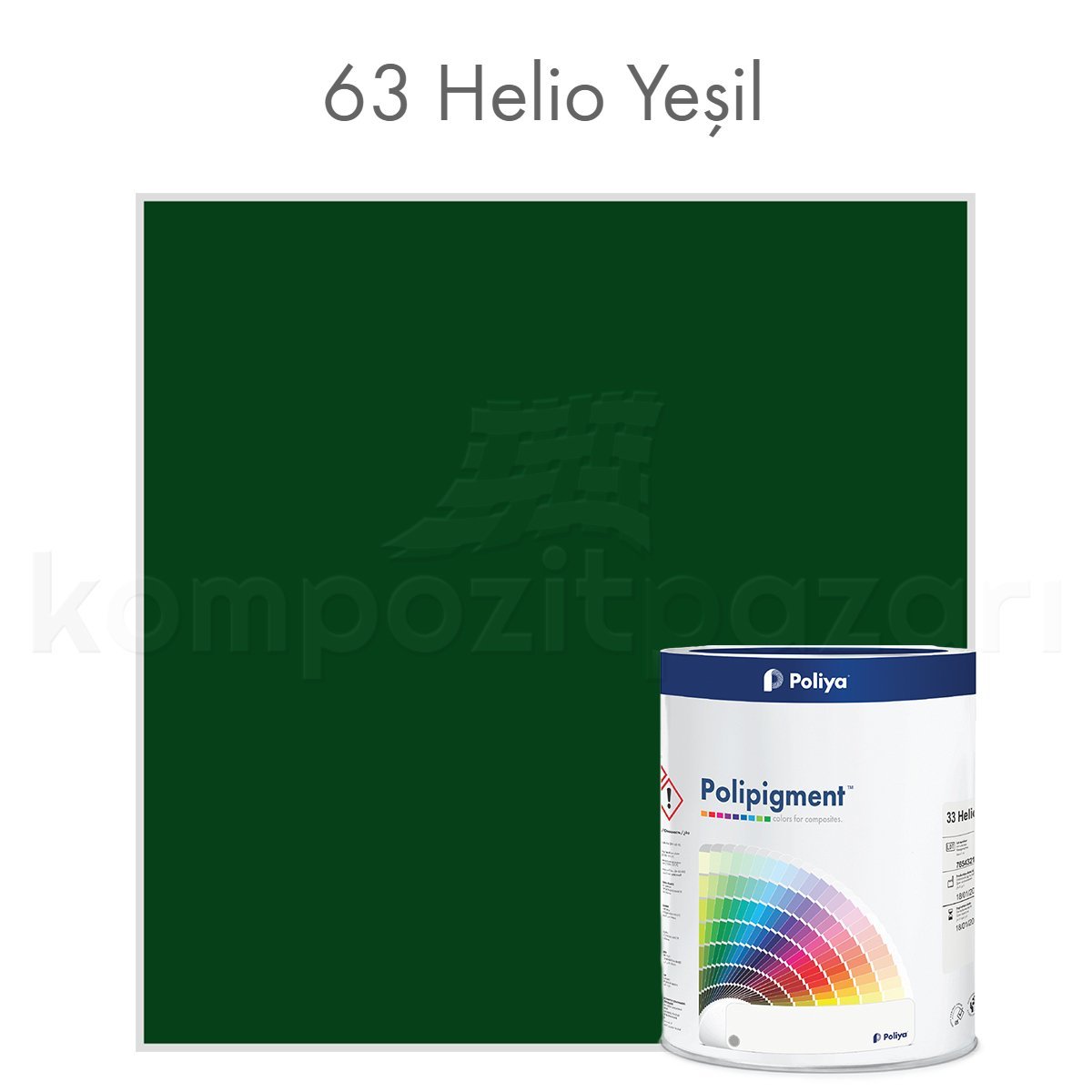 PRO Renk Pigment Pasta Polipigment 63 Helio Yeşil - Net 1 kg - KDV Dahil