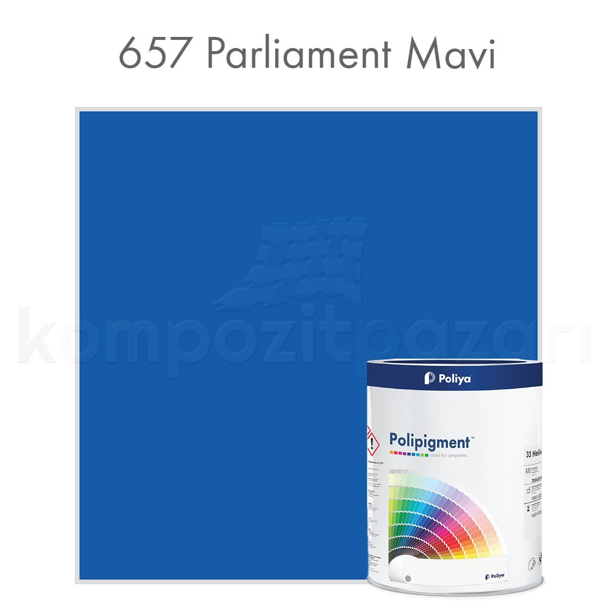 PRO Renk Pigment Pasta Polipigment 657 Parliament Mavi - Net 1 kg - KDV Dahil