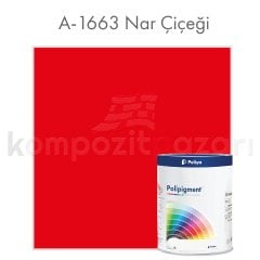 PRO Renk Pigment Pasta Polipigment A-1663 Nar Çiçeği - Net 1 kg - KDV Dahil