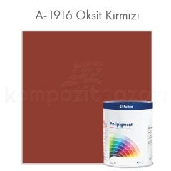 PRO Renk Pigment Pasta Polipigment A-1916 Oksit Kırmızı - RAL 3009 - Net 1 kg - KDV Dahil