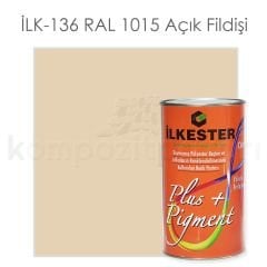 Opak Renkli Pigment Pasta İlkester İLK -136 RAL 1015 Açık Fildişi - Net 1 kg - KDV Dahil