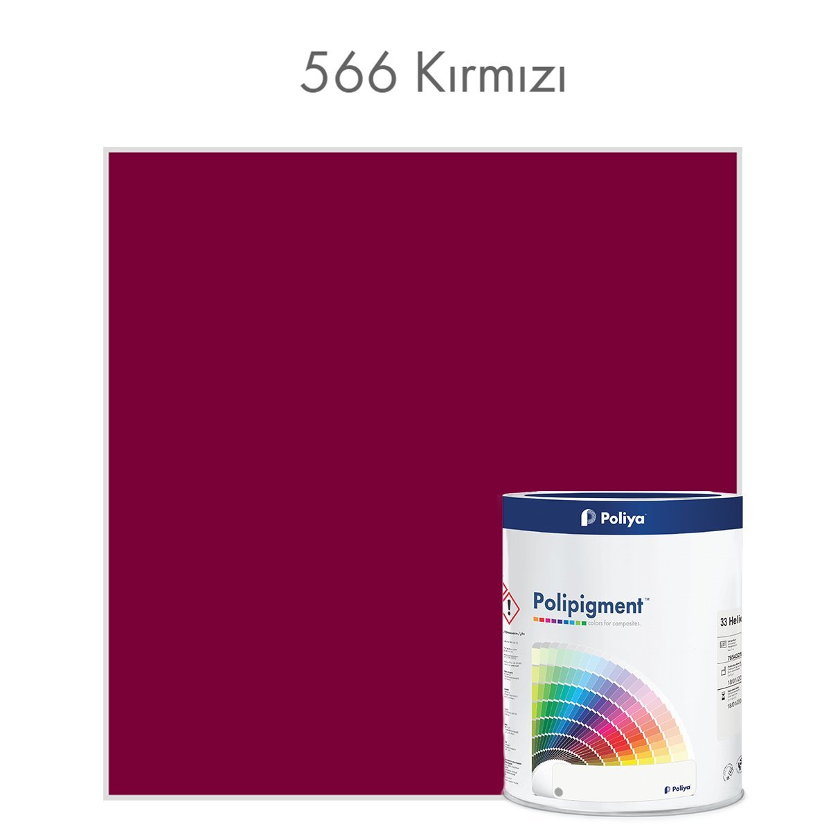 Şeffaf Renk Pigment Pasta Polipigment 566 Kırmızı - Net 1 kg - KDV Dahil