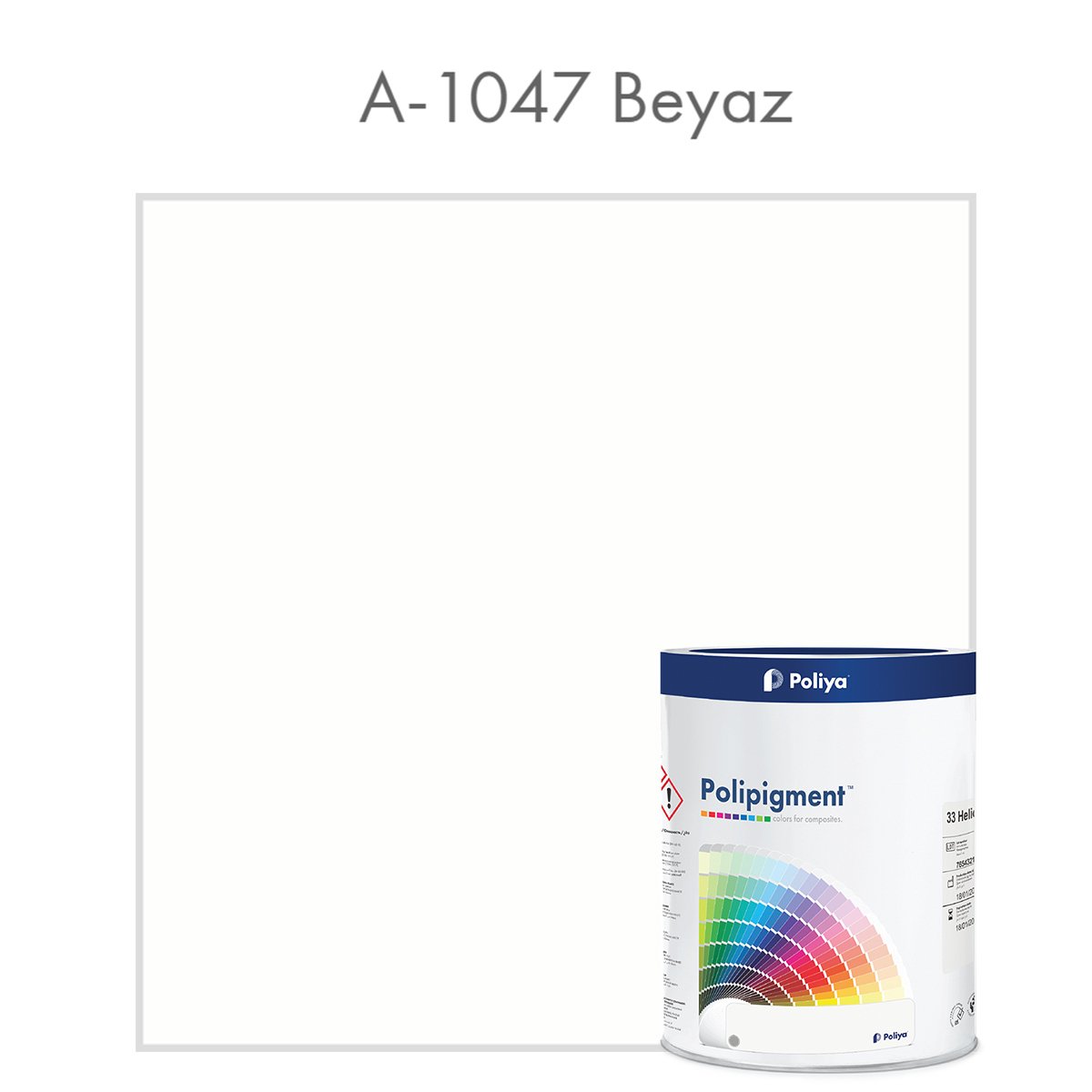 Beyaz Pigment Pasta Polipigment A-2147 Beyaz - RAL 9016 - Net 1 kg - KDV Dahil