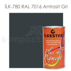 Opak Renkli Pigment Pasta İlkester İLK-780 RAL 7016 Antrasit Gri - Net 1 kg - KDV Dahil