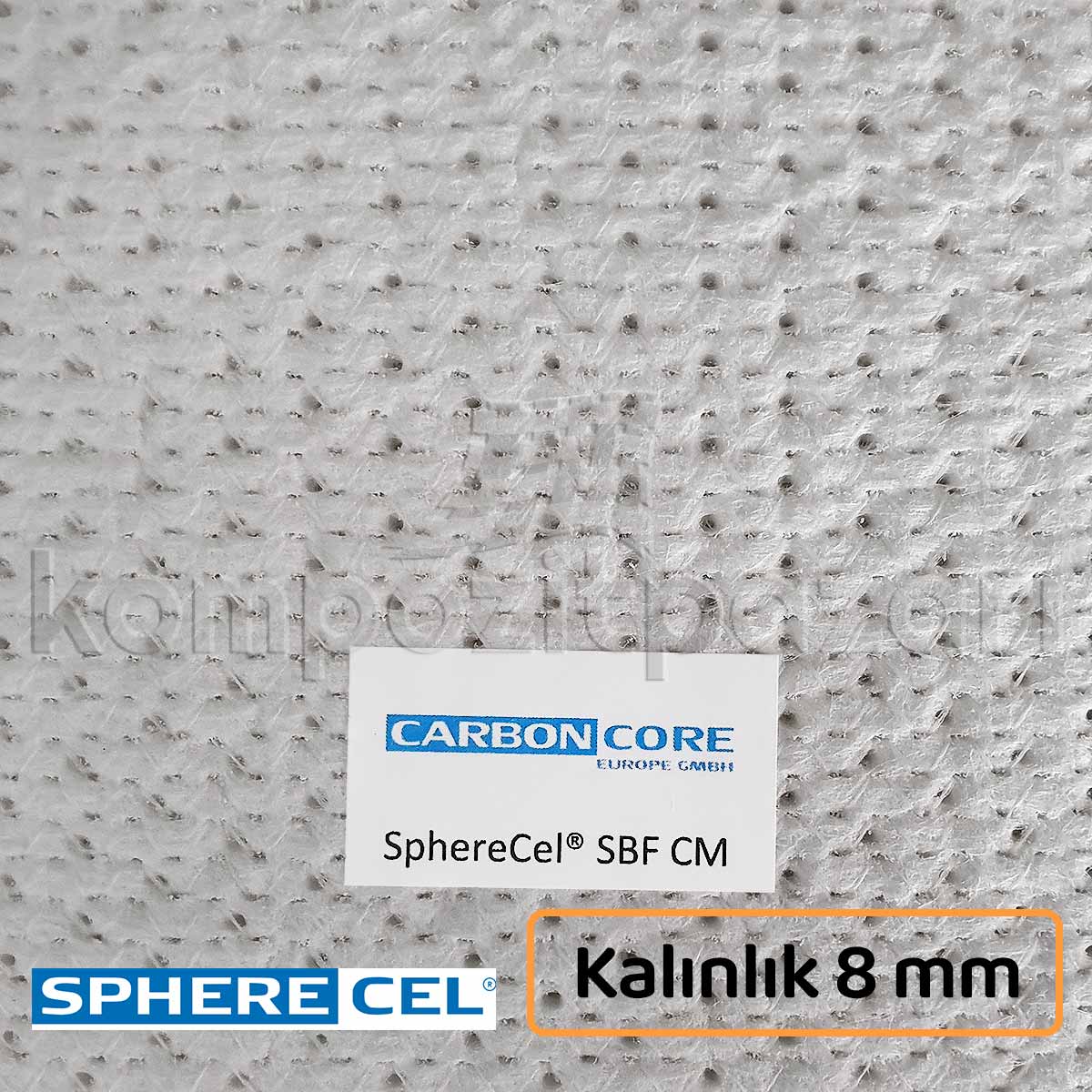SPHERECEL SBF/CM 8 mm Dikişli Cam Elyaf Esaslı Çekirdek Takviye